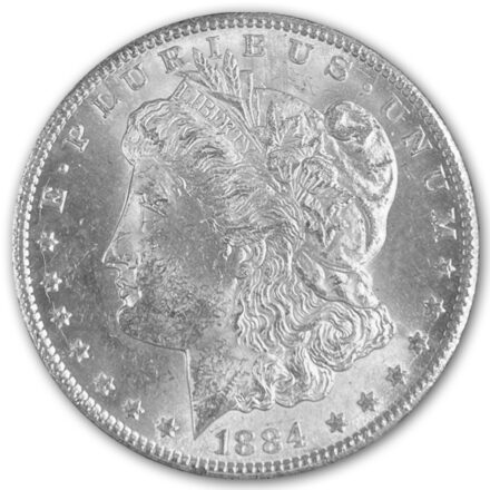 1884-CC Morgan Silver Dollar Coin - GSA Obverse