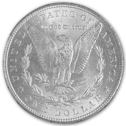1884-CC Morgan Silver Dollar Coin - GSA Reverse