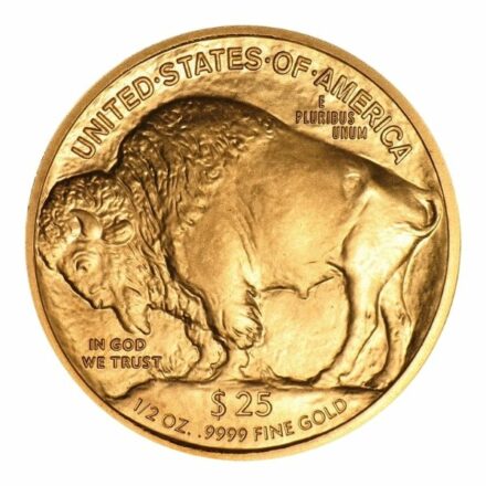 2008-W 1/2 oz Gold Buffalo Coin with Box COA Reverse