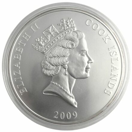 2009 Cook Islands Bounty 1 Kilo Silver Coin Effigy