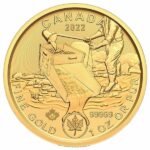 2022 1 oz Canadian Klondike Gold Coin Reverse