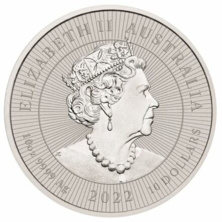 2022 Australian 10 oz Silver Dingo Coin Reverse