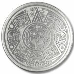 Aztec Sun Calendar 1 oz Silver Round