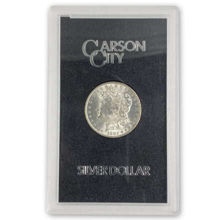 Carson City Morgan Silver Dollar in GSA Lens White