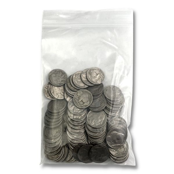 Full Date Buffalo Nickels - 100 Pc Bag - Hero Bullion