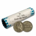Silver Wartime Nickels $2 Face Value Roll