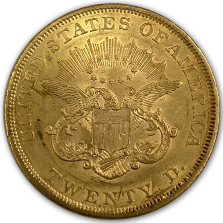 Type 2 $20 Liberty Gold Double Eagle Circulated Reverse