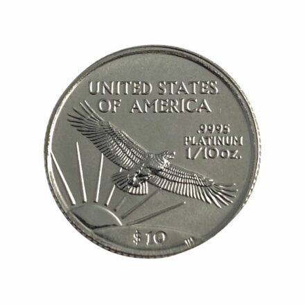 1/10 oz American Platinum Eagle Coin Reverse
