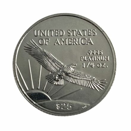 1/4 oz American Platinum Eagle Coin Reverse