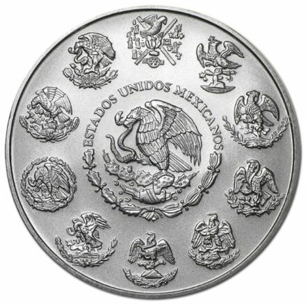 2022 1 oz Mexican Silver Libertad Coin Reverse