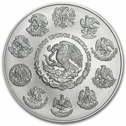 2022 5 oz Mexican Silver Libertad Coin Reverse