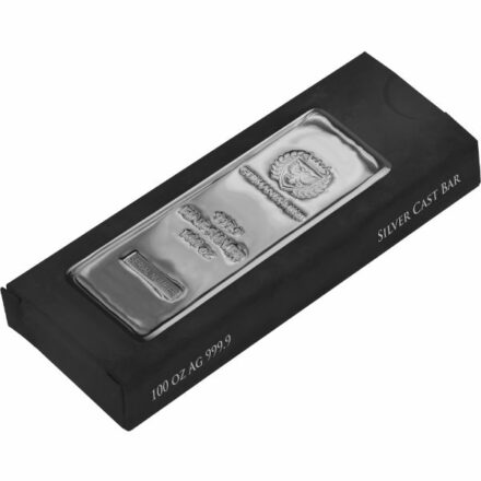 Germania Mint 100 oz Silver Bar (PRE-SALE 12/5/22)