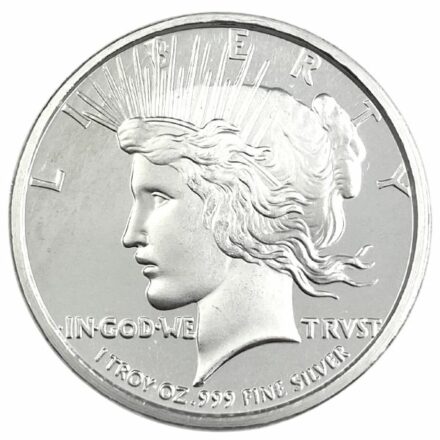 Peace Dollar 1 oz Silver Round