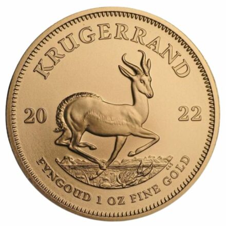 2022 1 oz South African Gold Krugerrand Coin Reverse