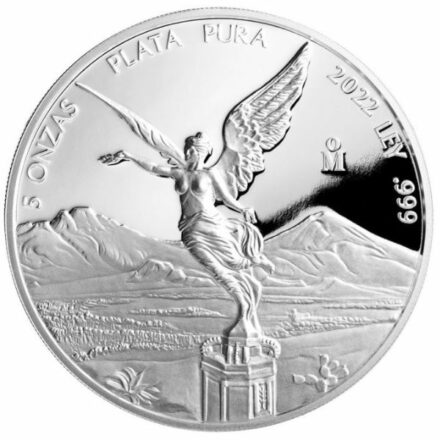 2022 5 oz Proof Mexican Silver Libertad Coin