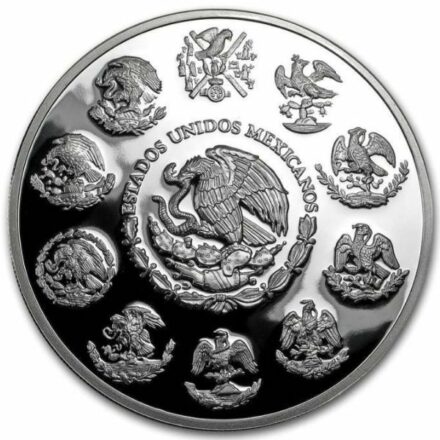 2022 5 oz Proof Mexican Silver Libertad Coin Reverse