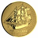 2022 Cook Islands 1 oz Gold HMS Bounty Coin Obv