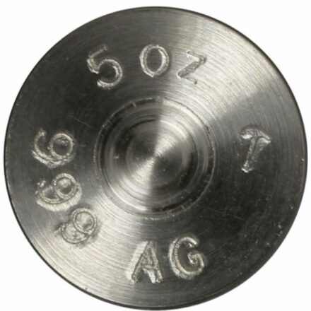 5 oz Silver Bullet - 12 Gauge Shotgun bottom