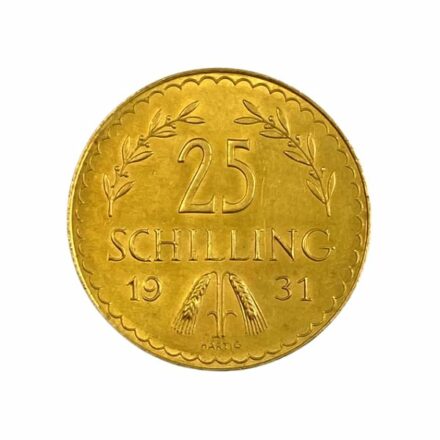 Austria 25 Schilling Gold Coin - Circulated