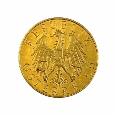 Austria 25 Schilling Gold Coin - Circulated Reverse