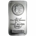 Morgan Dollar 5 oz Silver Bar Obverse