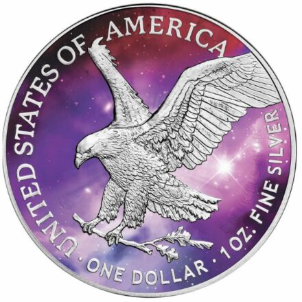2022 1 oz American Silver Eagle - Glowing Galaxy