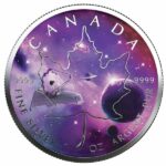 2022 1 oz Canadian Silver Maple - Glowing Galaxy Reverse
