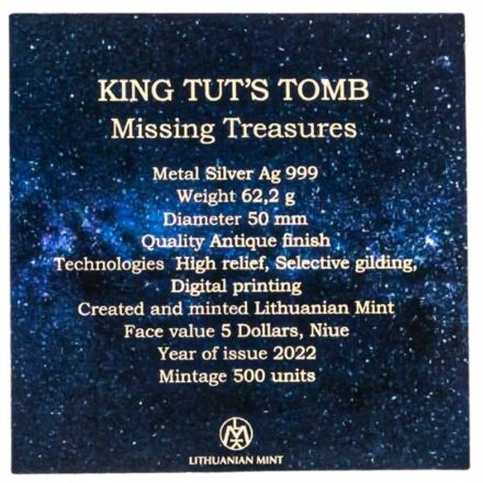2022 2 oz Niue King Tut's Tomb Silver Coin