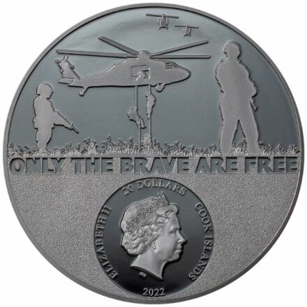2022 3 oz Cook Islands Special Forces Silver Coin