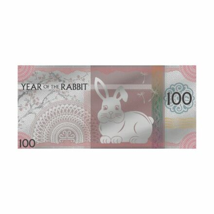 2023 5 Gram Silver Note - Year of the Rabbit Obverse