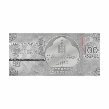 2023 5 Gram Silver Note - Year of the Rabbit Reverse