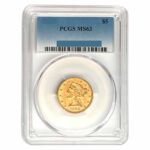 $5 Liberty Half Eagle Gold Coin PCGS MS63