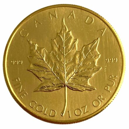999 Fine 1 oz Canadian Gold Maple Leaf Coin