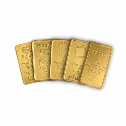 1 gram Gold Bar - Any Mint, Any Condition