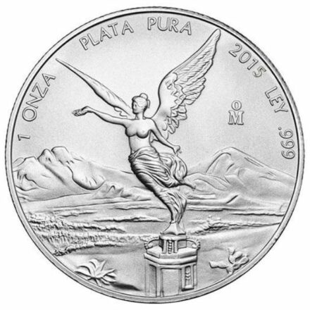 2015 1 oz Mexican Silver Libertad Coin Reverse