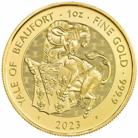 2023 1 oz Tudor Beasts Yale of Beaufort Gold Coin Reverse