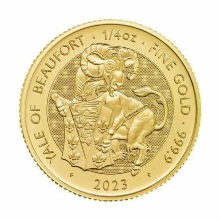 2023 14 oz Tudor Beasts Yale of Beaufort Gold Reverse