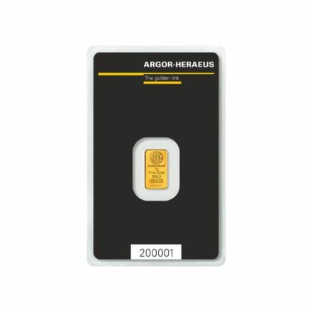 Argor-Heraeus Kinebar 1 gram Gold Bar