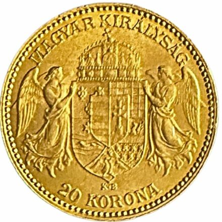 Hungary 20 Korona Gold Coin - Reverse