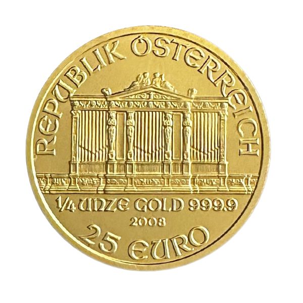 1/4 oz Austrian Gold Philharmonic Coin (BU) - Reverse