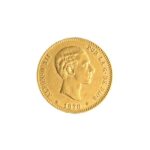 Spain 25 Pesetas Gold Coin