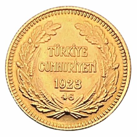 Turkey 100 Kurush Ataturk Gold Coin - Reverse