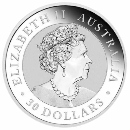 2022 Australia 1 Kilo Silver Kookaburra Coin Obverse