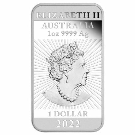 2022 Proof 1 oz Perth Mint Silver Dragon Bar Coin