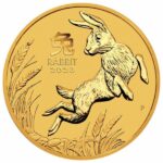 2023 Australian 1 oz Gold Lunar Rabbit Reverse