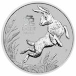 2023 Australian 1 oz Platinum Lunar Rabbit Reverse