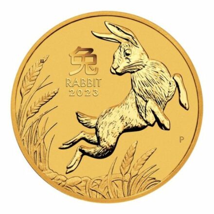 2023 Australian 1/2 oz Gold Lunar Rabbit Reverse
