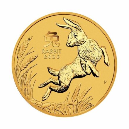 2023 Australian 1/4 oz Gold Lunar Rabbit Reverse
