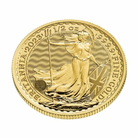 2023 British 1/2 oz Gold Britannia - Queen Type Angle
