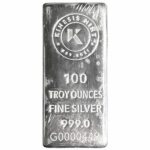Kinesis Mint 100 oz Cast Silver Bar